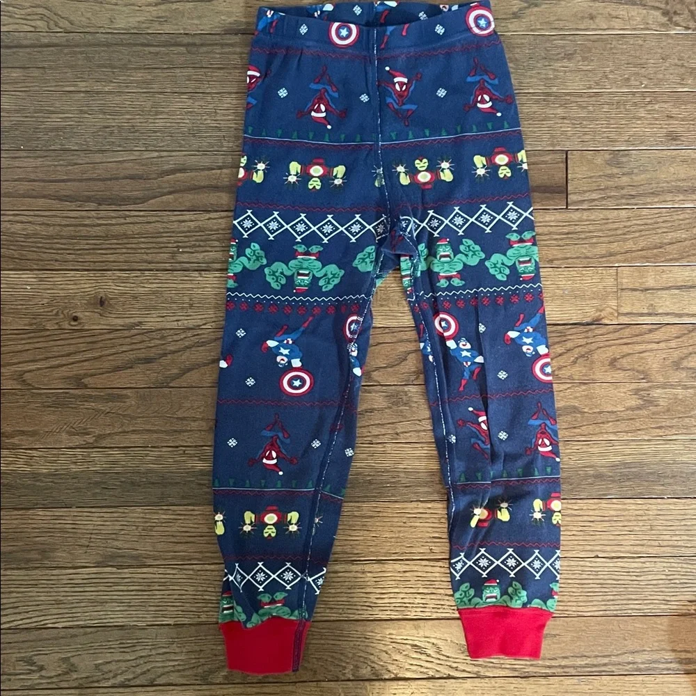 Hanna Andersson Marvel Christmas Pajama Pants size 6-7